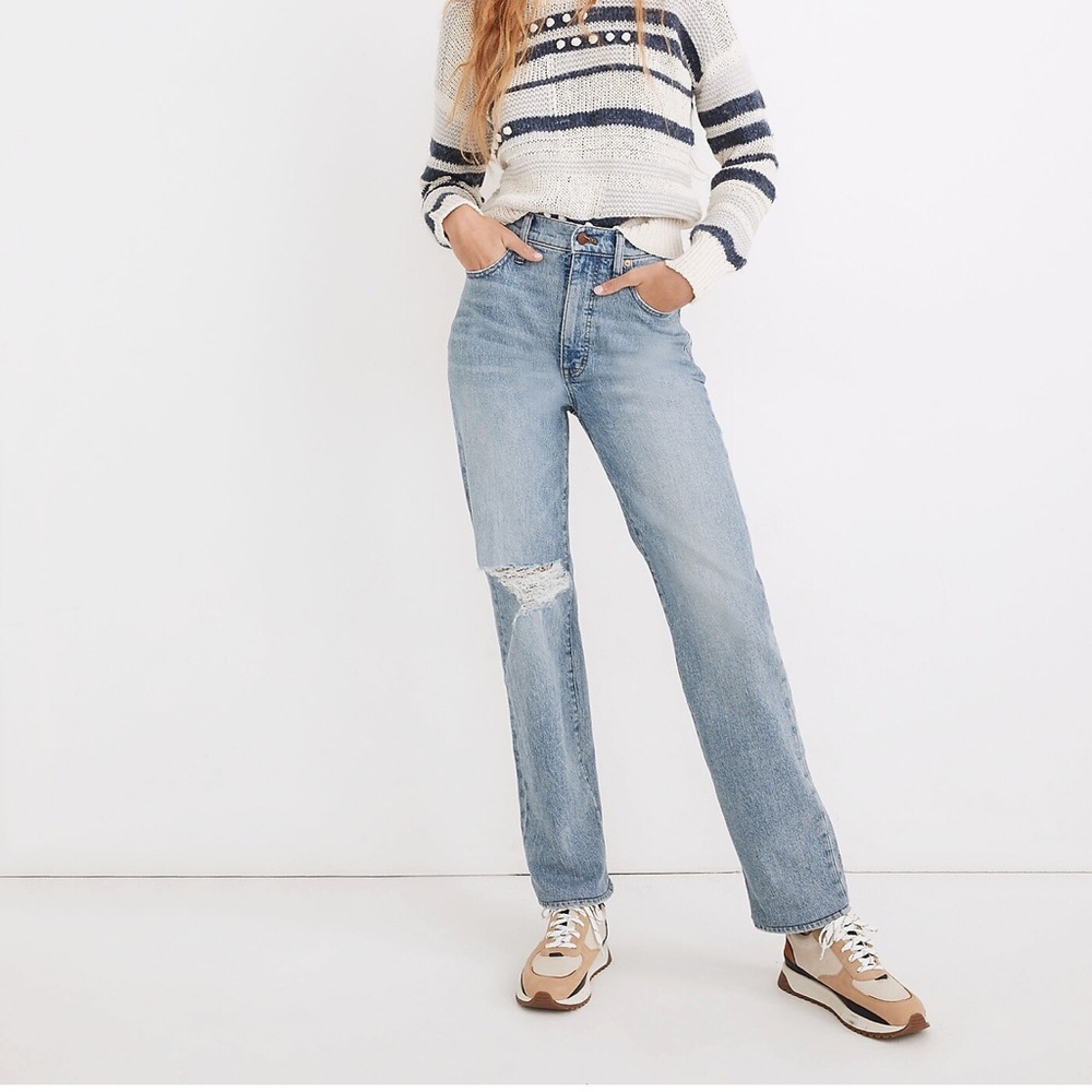 Madewell The Perfect Vintage Straight Jean in Reinhart Wash